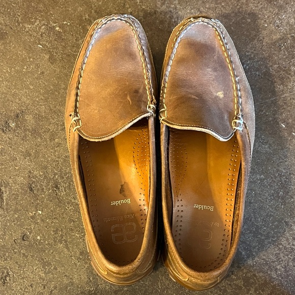 Men's Allan Edmonds Gommus Brown Leather Loafers - Picture 1 of 6